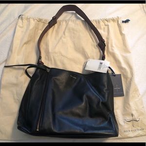 Pour La Victoire Etage black bucket bag with tags
